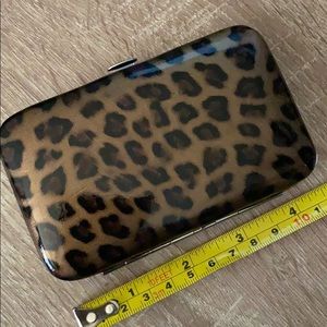 Leopard print card holder